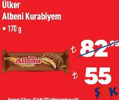 ÜLKER ALBENİ KURABİYEM 170 G fiyat ve kampanya bilgisi